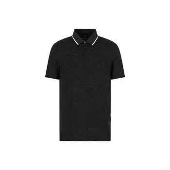 ARMANI EXCHANGE Polo Shirts Men Black
