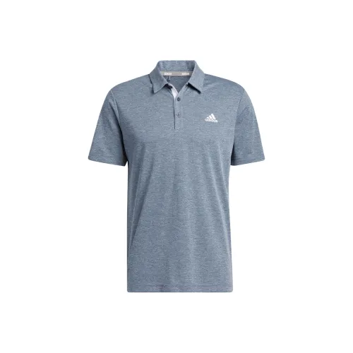 Adidas Performance DRIVE HEATHER POLO SHIRT Polo Shirt Men's College Navy