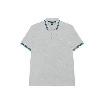 HUGO BOSS Polo Shirts Men Gray
