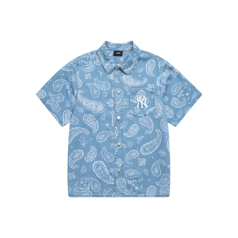 MLB New York Yankees Shirt Unisex Light Blue-0
