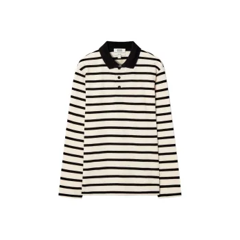 COS Polo Shirt Men's Beige/Black