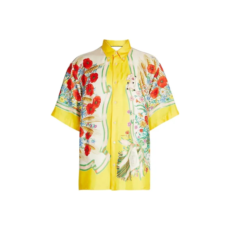 GUCCI Shirts Men Yellow-0