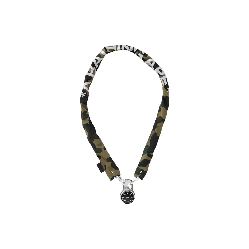 A BATHING APE 1st Camo Chain Lock-0