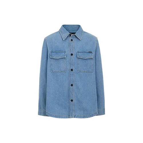 COACH SS24 Shirt Men's Light Indigo