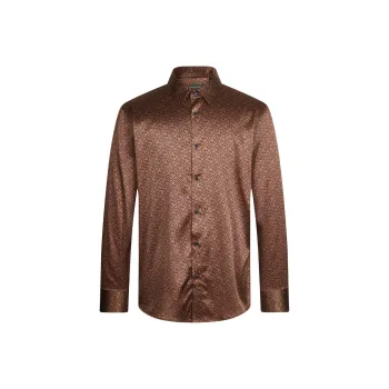 MANGANO SS23 Compound Cuba Rock Series Shirts Men Pattern/Bronze