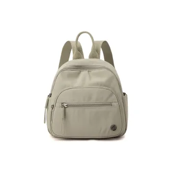 Yalu Nylon Backpack Regular Women's Black/Brown/Yellow/Purple/White/Green
