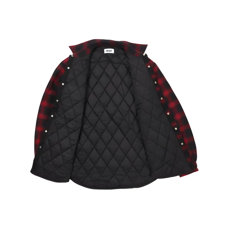 PALACE Therma Yak Thinsulate Shirt 'Red'-2
