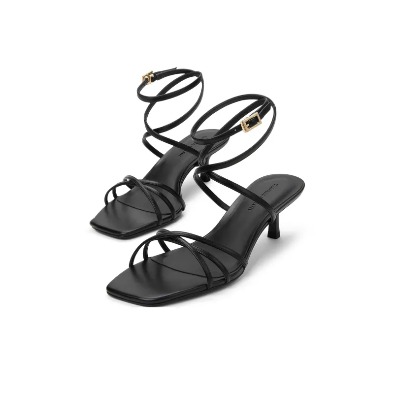 CHARLES&KEITH Small Ck One Strap Sandals 5cm Women's-1
