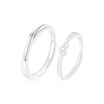PRETTY DIARY S925 Silver Rings Unisex