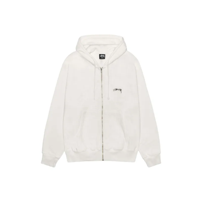 Stussy Smooth Stock Pigment Dyed Zip Hoodie-4