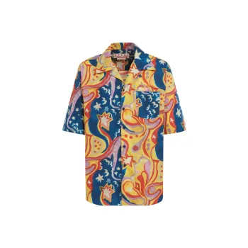 MARNI X No Vacancy Inn Poplin Bowling Shirt