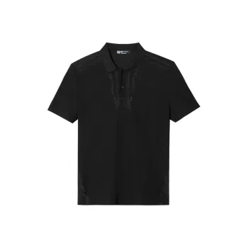 ANDREW MACKENZIE Polo Shirts Men Black