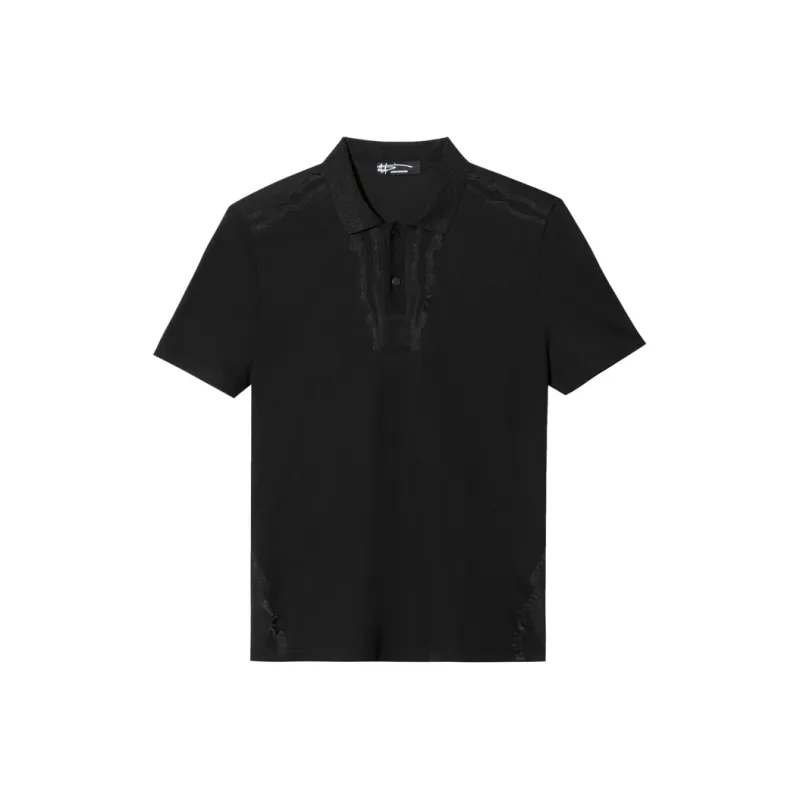ANDREW MACKENZIE Polo Shirts Men Black-0