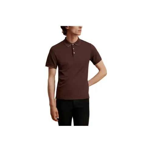 HERMES SS23 Polo Shirt Men's Coffee