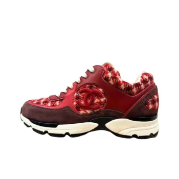 CHANEL 24K Low Top Casual Shoes Women's Red