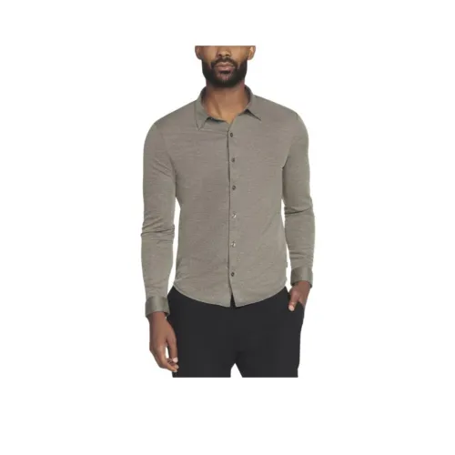 Skechers GO DRI Off Duty Button Down Shirt Men's Charcoal