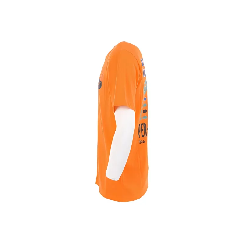 Nike T Shirts Men Orange-2