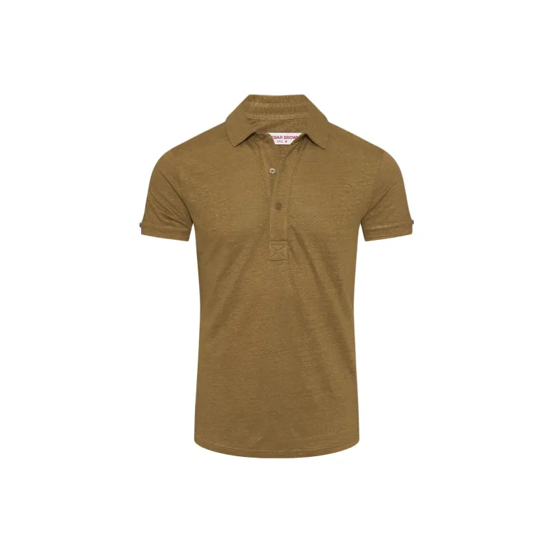 Orlebar Brown Sebastian Linen Polo Shirt-0