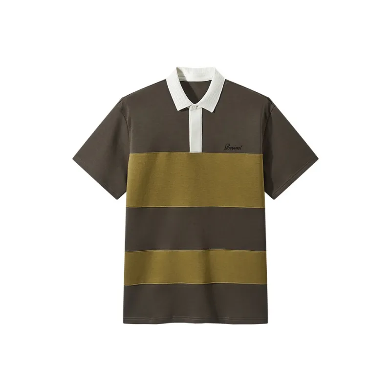 GXG Polo Shirt Men's Yellow Coffee-0