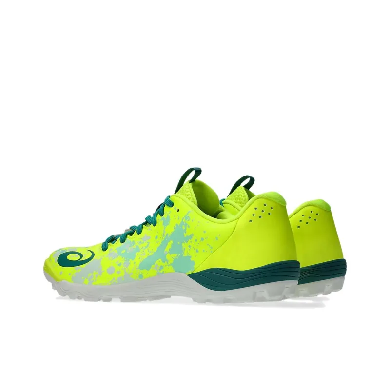 Asics TOQUE 8 TF Rubber Broken Studs Artificial Ground Anti Slip Wear Resistant Soccer Shoes Men's Yellow-3