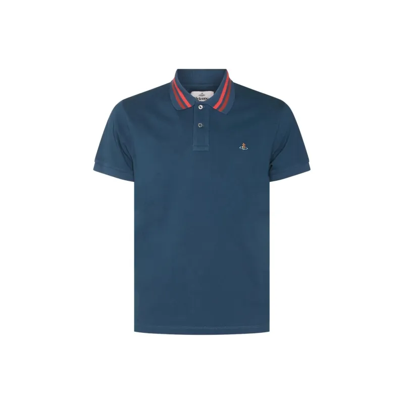 Vivienne Westwood Orb Embroidered Short Sleeved Polo Shirt-0