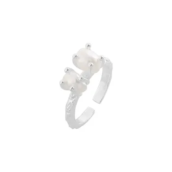 ZHENZHUAOMI Pearl Rings Women's