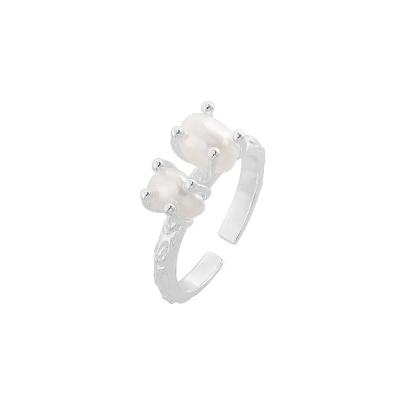 ZHENZHUAOMI Pearl Rings Women's-0