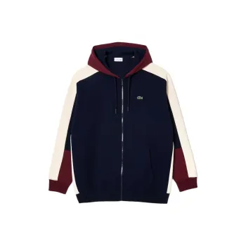 LACOSTE Sweatshirt Men's Navy Blue/Bordeaux/White