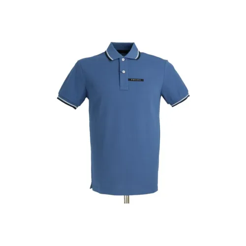 PRADA Polo Shirts Men Blue