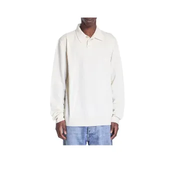 Maison Margiela Straight Hem Knitted Polo Shirt