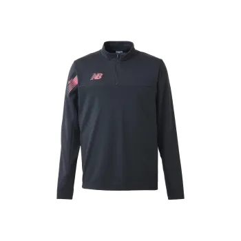 New Balance Black Out CollectionHalf Zip Sweatshirt Men's Black