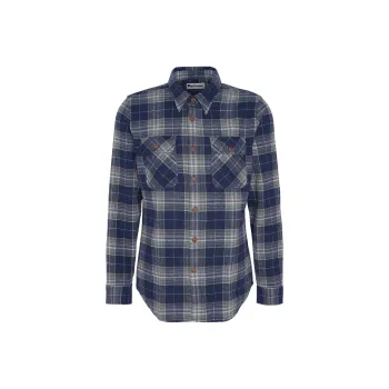 BARBOUR Shirts Men Classic Marine Blue