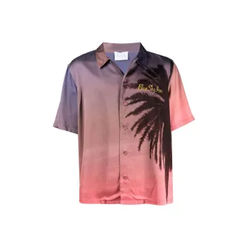 Blue Sky Inn Palm Tree Gradient Shirt