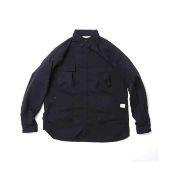 NANGA HINOC RIPSTOP CAMP SHIRTS Shirt Unisex Black