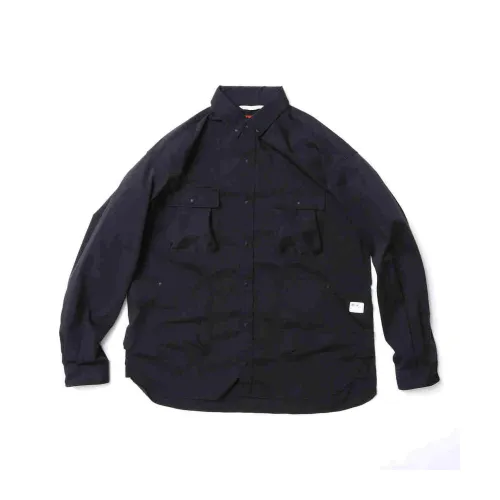 NANGA HINOC RIPSTOP CAMP SHIRTS Shirt Unisex Black