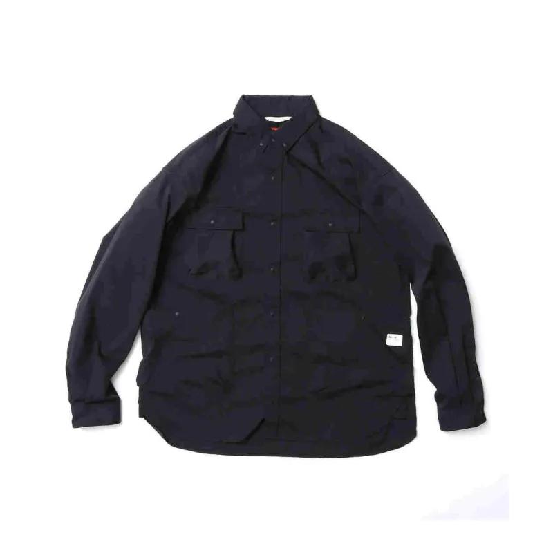 NANGA HINOC RIPSTOP CAMP SHIRTS Shirt Unisex Black-0