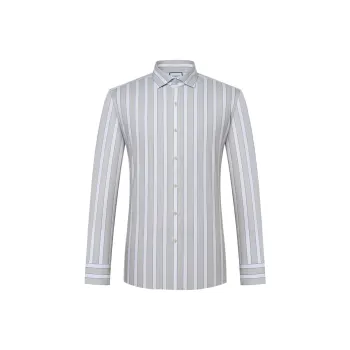 Camicissima Shirts Men White Green Wide Stripes