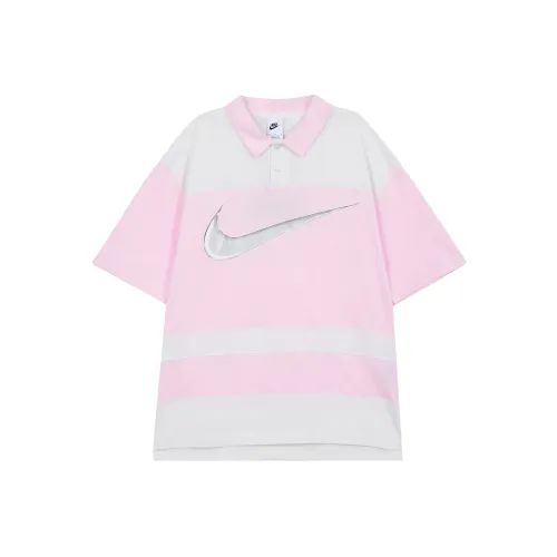 Nike Sportswear Men's Color Block Polo Shirt Pink