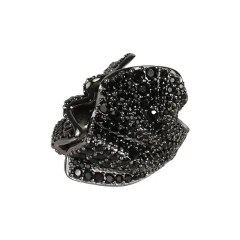 FERRAGAMO Brass Rings Unisex Black