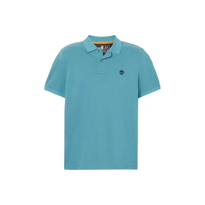 Timberland MILLERS RIVER PIQUE Polo Shirt Men's Blue-0