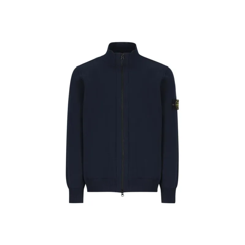 STONE ISLAND Logo Patch Zipped Jumper-0