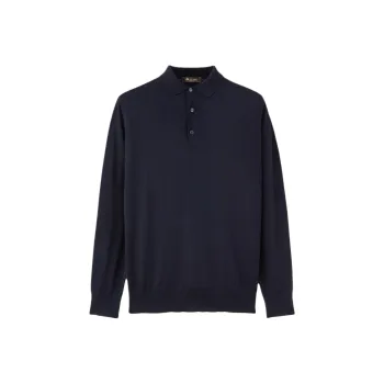 Loro Piana Long Sleeved Knitted Polo Shirt
