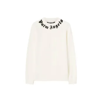 PALM ANGELS Logo Printed Crewneck Sweatshirt