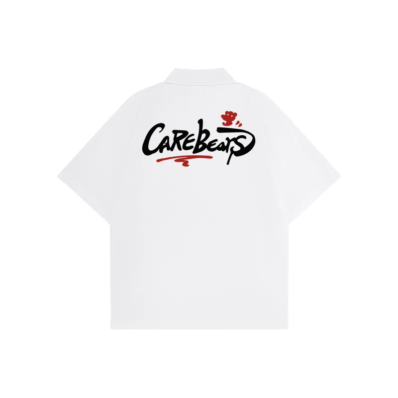 CAREBEARS Polo Shirt Unisex Black Print Red-6