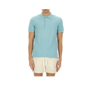 TOM FORD Button Detailed Short Sleeved Polo Shirt