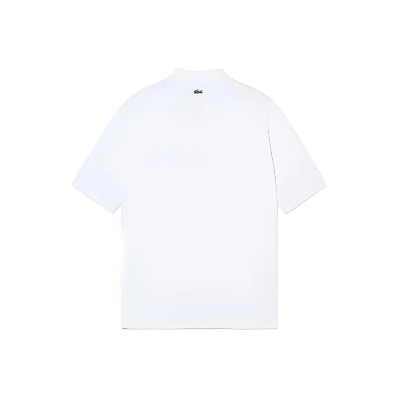 LACOSTE Logo Embroidered Short Sleeved Polo Shirt-1