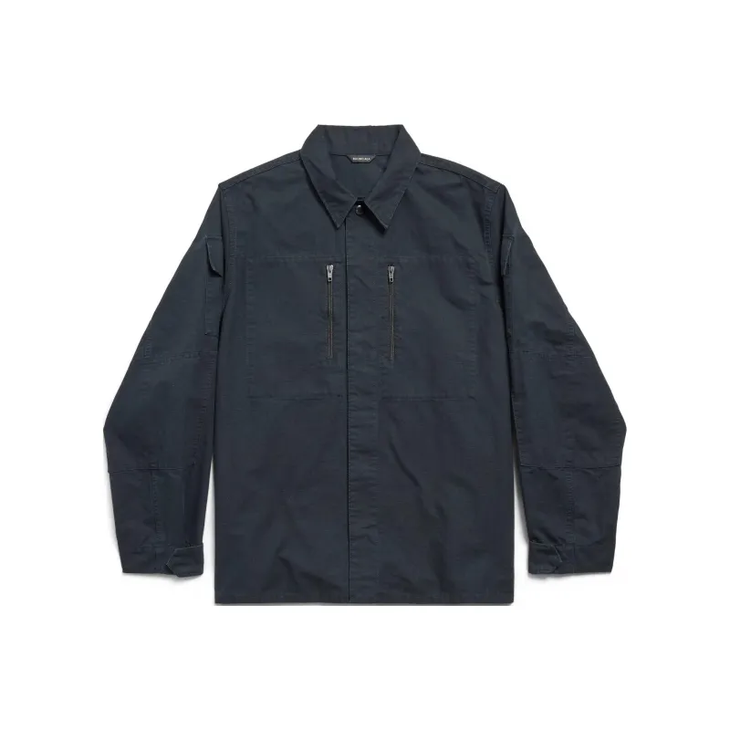 Balenciaga Military Ripstop Shirt Jacket-0