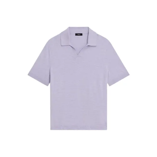 THEORY Polo Shirts Men Porcelain White