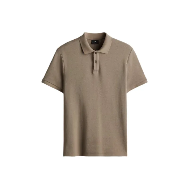 H&M Polo Shirt Men's Dark Beige-0