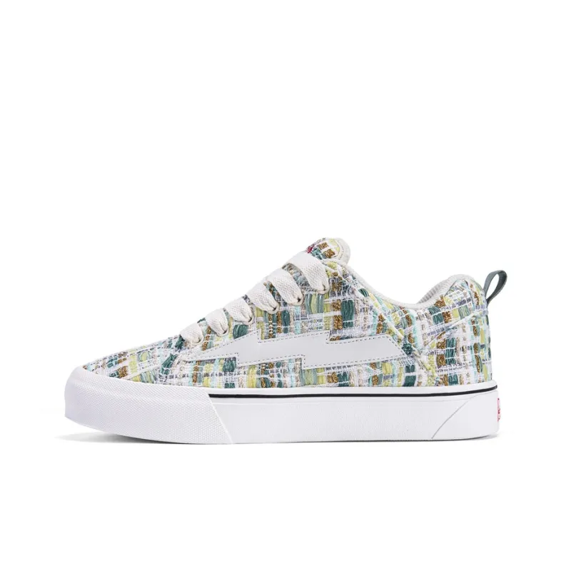 VFTS Lightning Skateboard Shoes Anti Slip Wear Resistant Low Top Classic Preppy Style Students Unisex-40